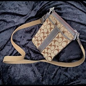Coach Signature Canvas and Leather Crossbody Bag